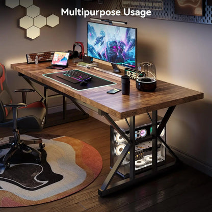 70.8‑Inch Farmhouse Desk