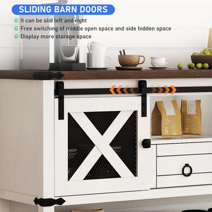 Entryway Table with Sliding Barn Doors
