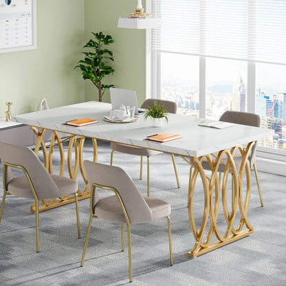 Gold-Leg Work Desk