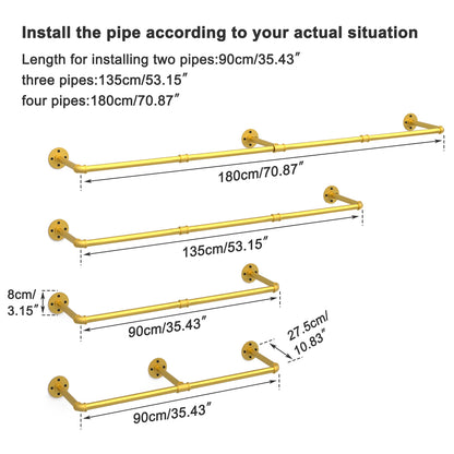 Industrial Pipe Clothes Rack