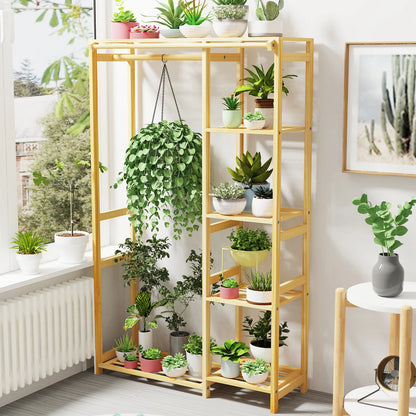 Open Bamboo Clothes Rack