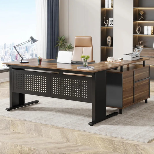 Executive L‑Shaped Desk