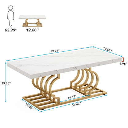 Faux Marble Coffee Table