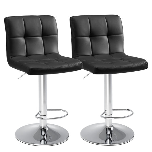 Leather Bar Stools Set of 2