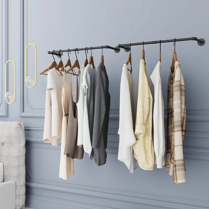 Double Pipe Wall Rack