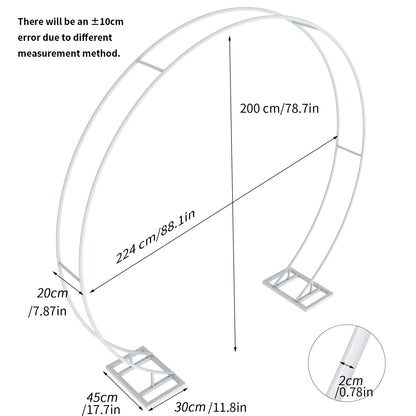 Large Metal Round Arch Stand