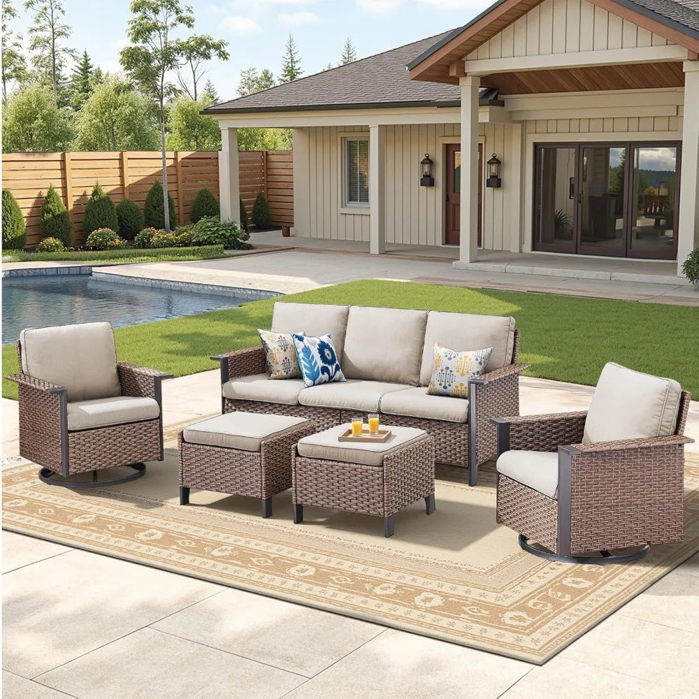 5-Piece Outdoor Wicker Set