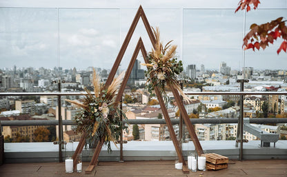 2-Pack Wooden Triangle Arch