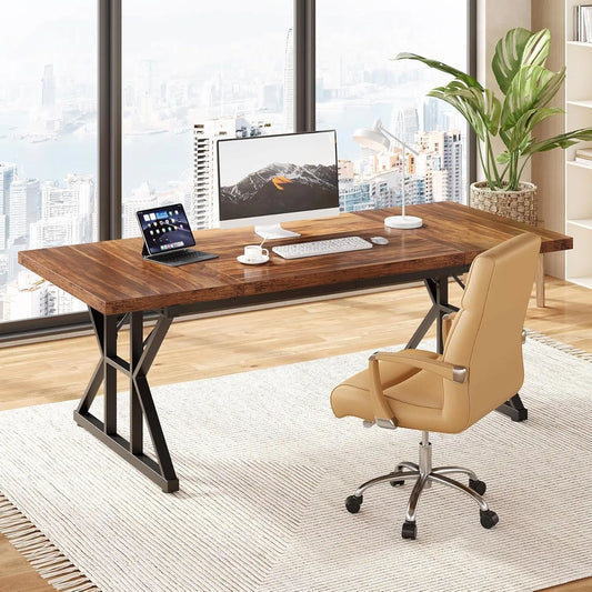 70.8‑Inch Farmhouse Desk