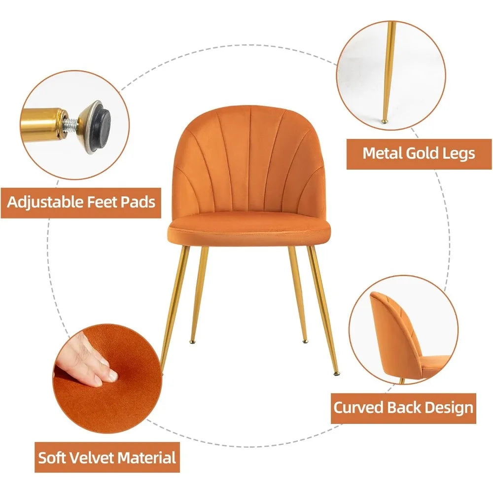 Velvet Accent Dining Chairs