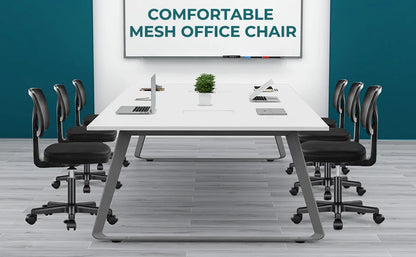 Mesh Armless Office Chair with Lumbar Support