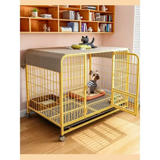 Indoor Dog Cage with Toilet