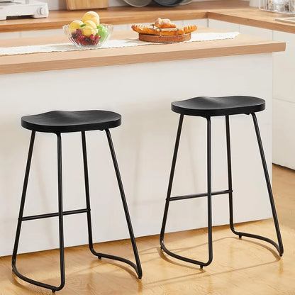 Industrial Wood Bar Stools