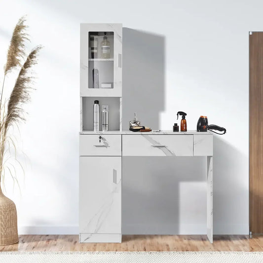 Barber Salon Storage Cabinet