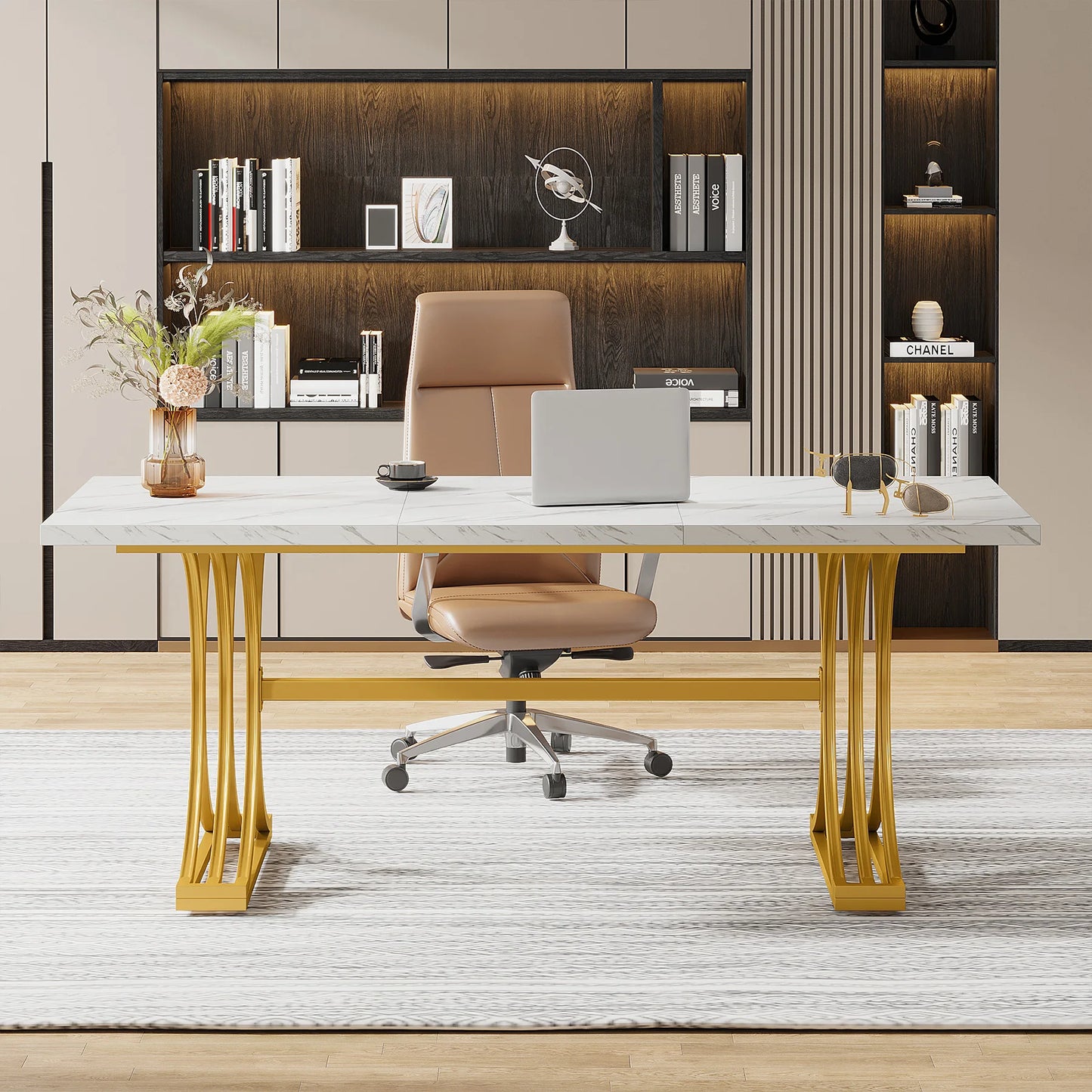 Gold-Leg Work Desk