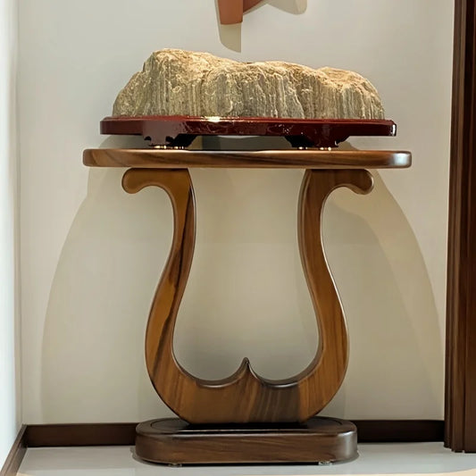 Modern Corner Console Table – Nordic Wooden Entryway Table for Hallways and Living Room Spaces