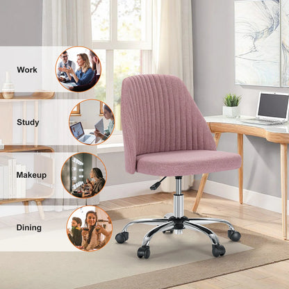 Armless Small Desk Chair