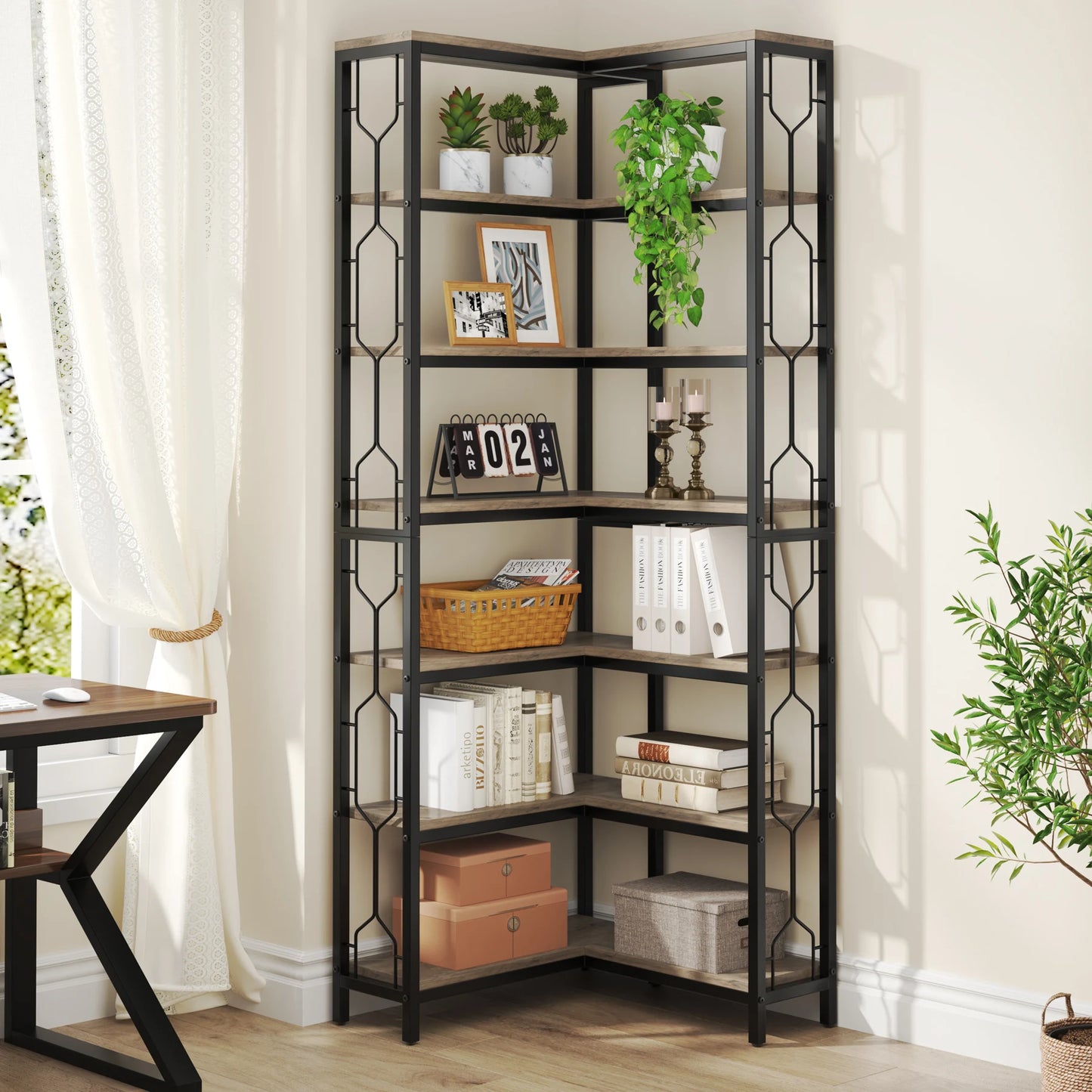 Industrial Corner Shelf