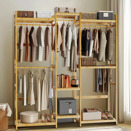 Bamboo Clothes Rack