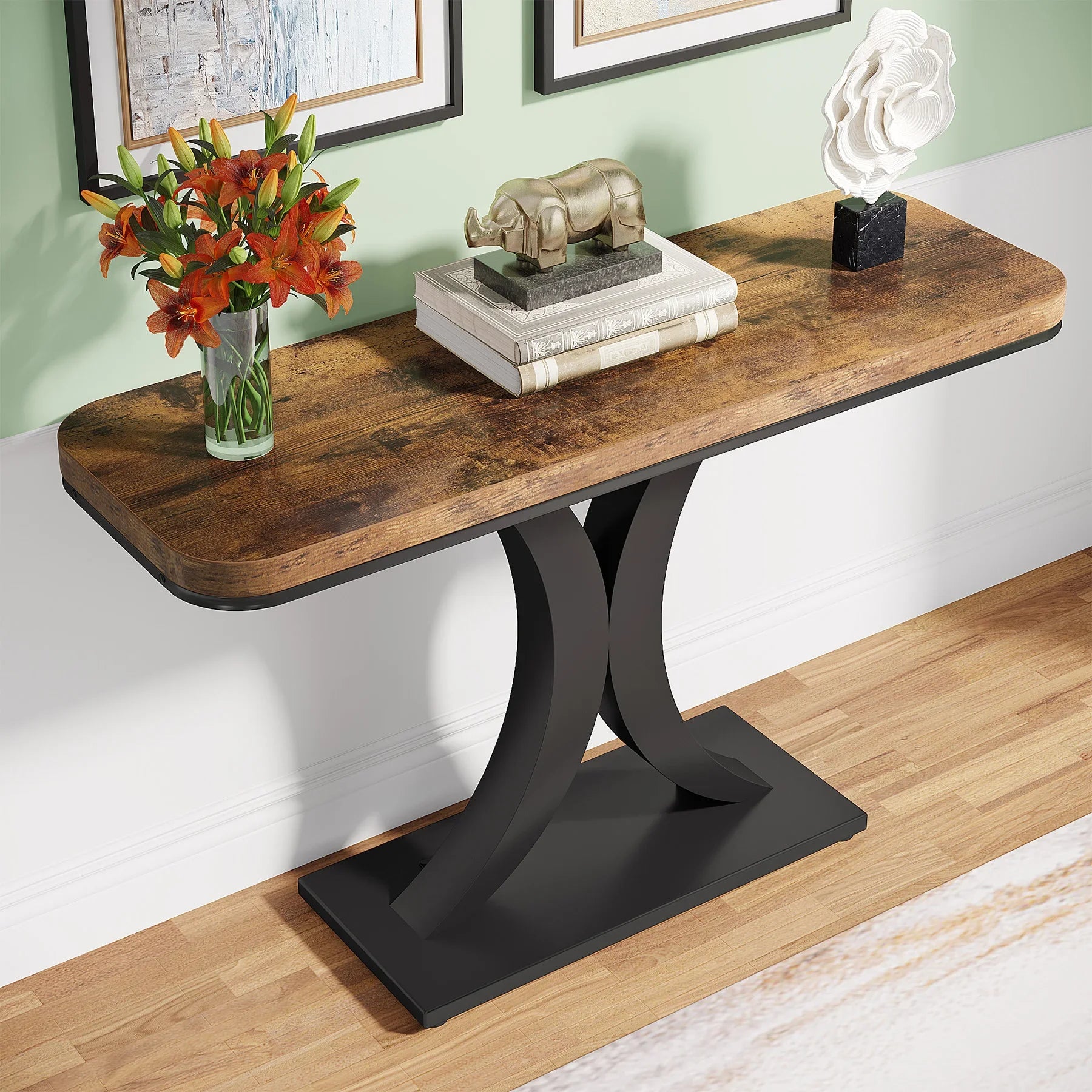 Industrial Geometric Console