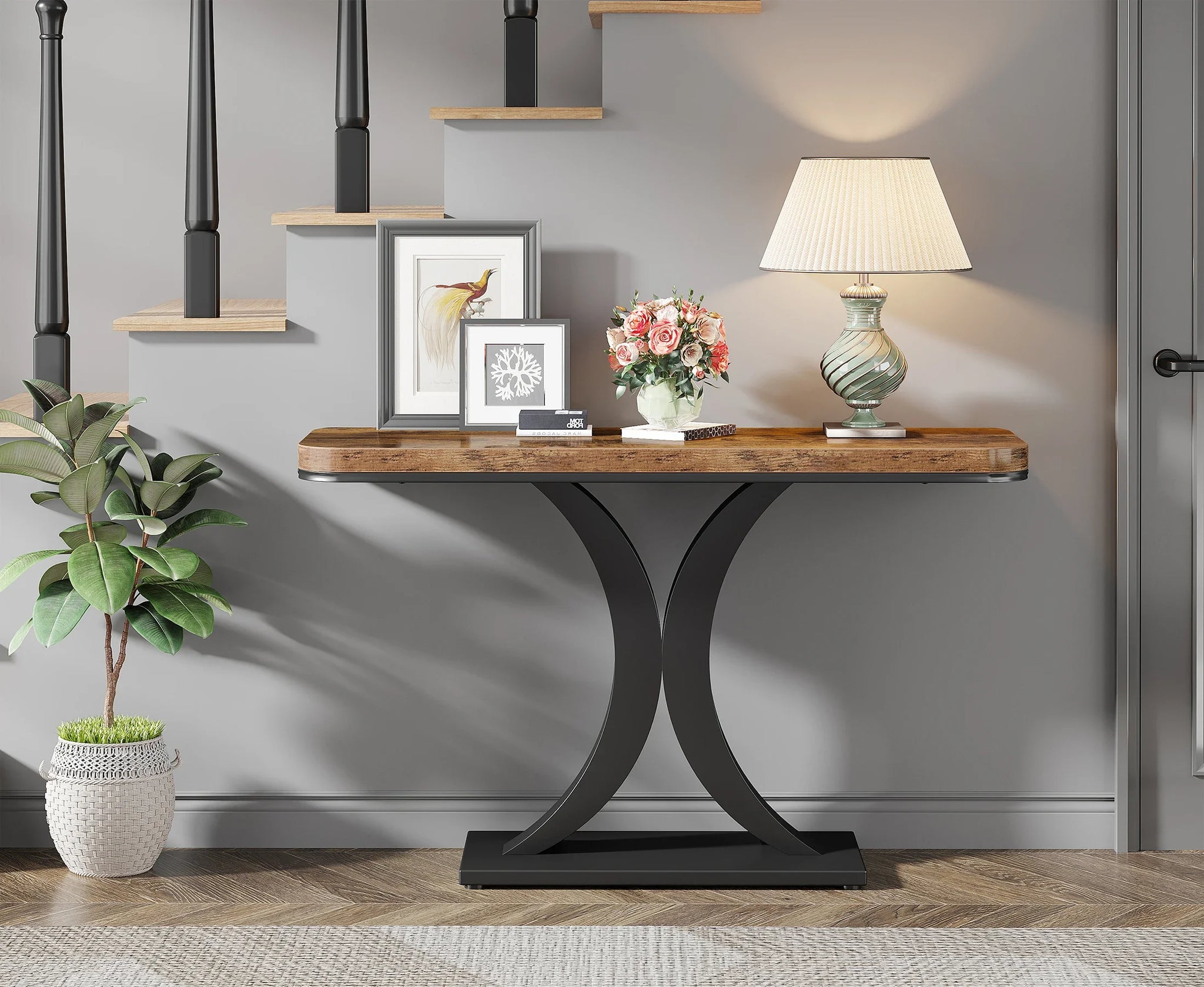 Industrial Geometric Console
