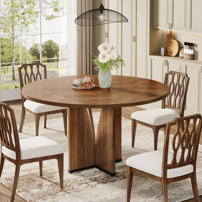 Round Wood Conference Table