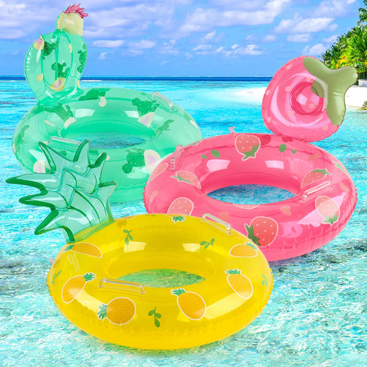 Fruit Shaped  Inflatable With Handle Pool Float