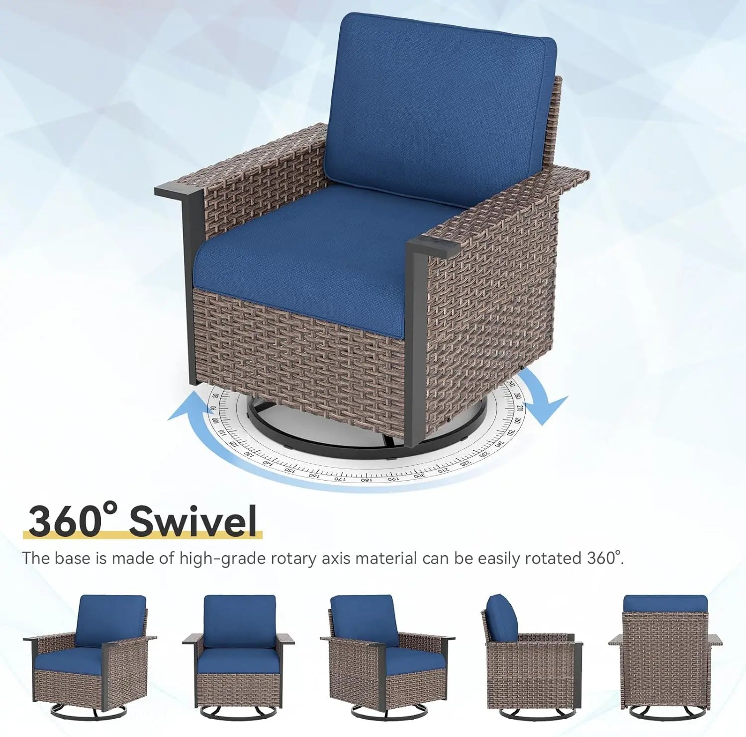 5-Piece Outdoor Wicker Set
