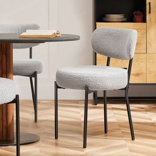 Ergonomic Round Dining Chairs (Set of 2)