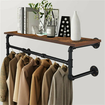 Industrial Pipe Clothes Rack