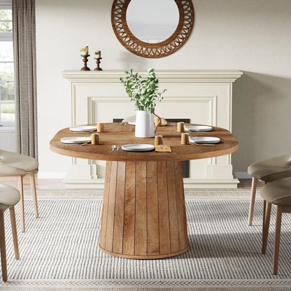 Fluted Oval Dining Table