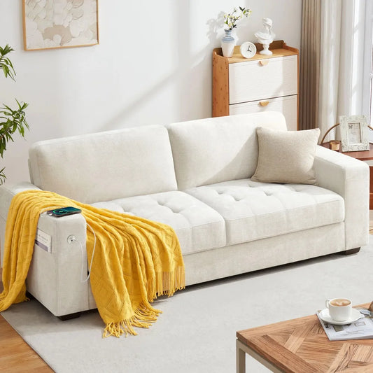 89'' Modern Chenille Sofa Couch