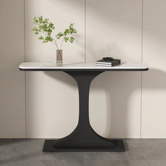 Luxury Corner Console Table – Modern Nordic Entryway Table with Unique Design for Living Rooms and Hallways