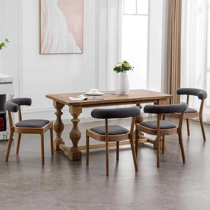 Curved Open Back Chair Set