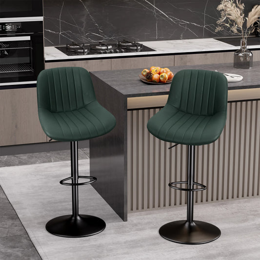 Rotating Counter Fabric Stool