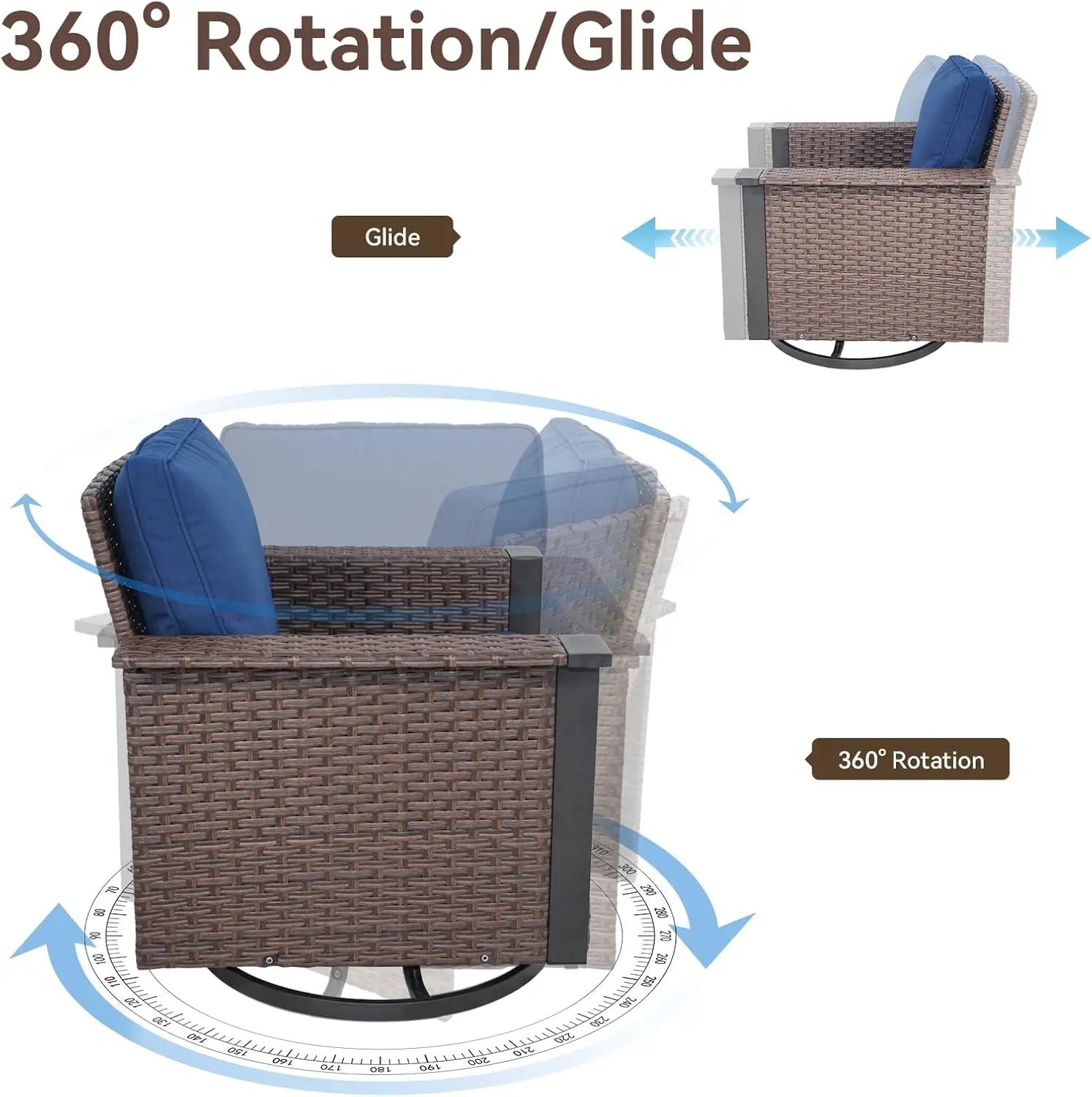 5-Piece Outdoor Wicker Set