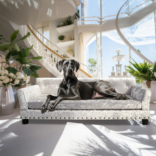 Tufted Elevated Dog Sofa