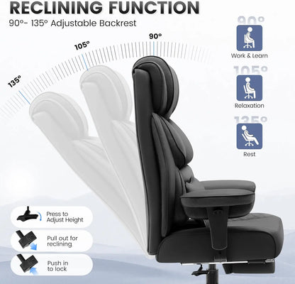 Oversized PU Recliner Chair