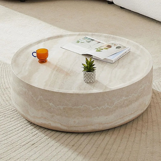 Round Drum Coffee Table