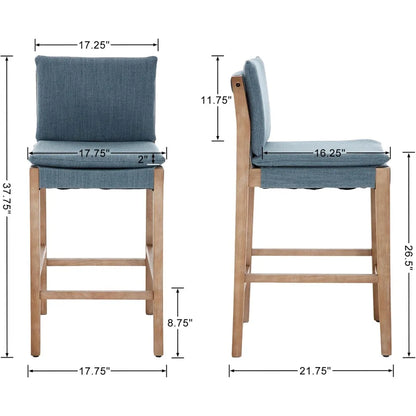 Farmhouse Linen Bar Stools