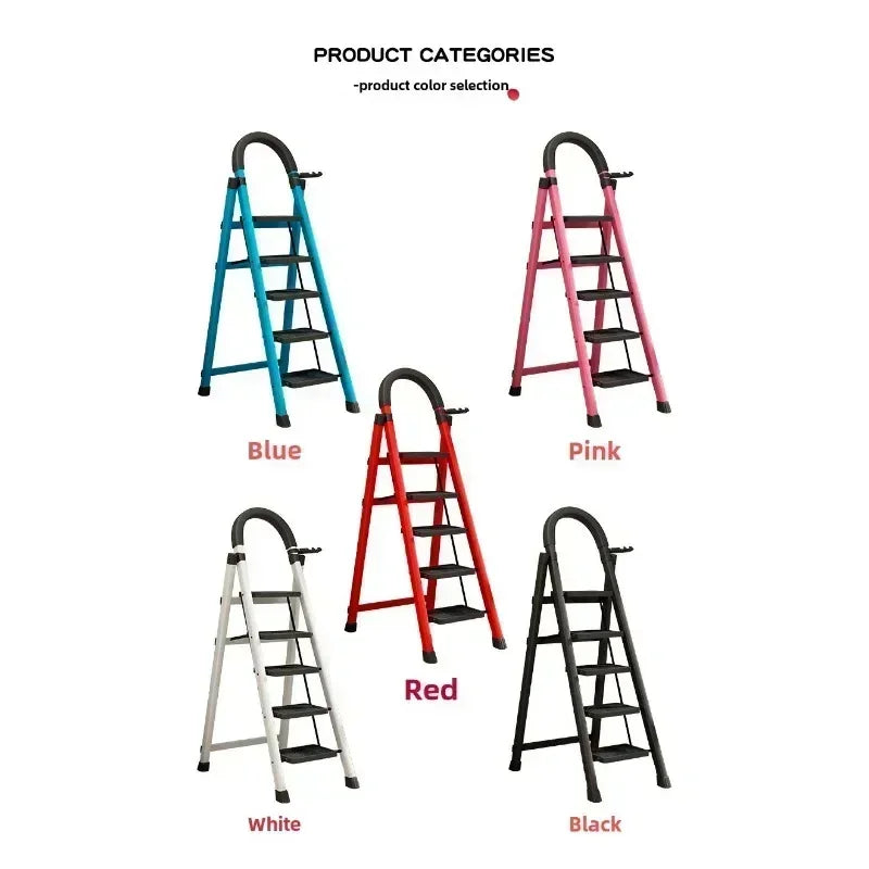 Foldable Carbon Steel Ladder