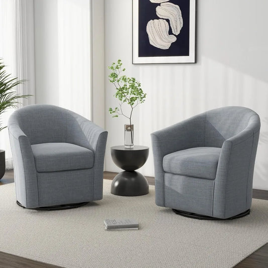 Modern Swivel Barrel Chair