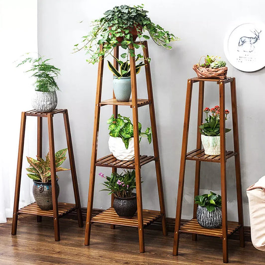 Tiered Bamboo Plant Stand