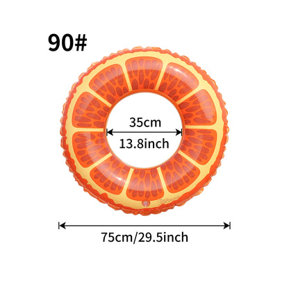 Thick Orange Shaped Pool Float