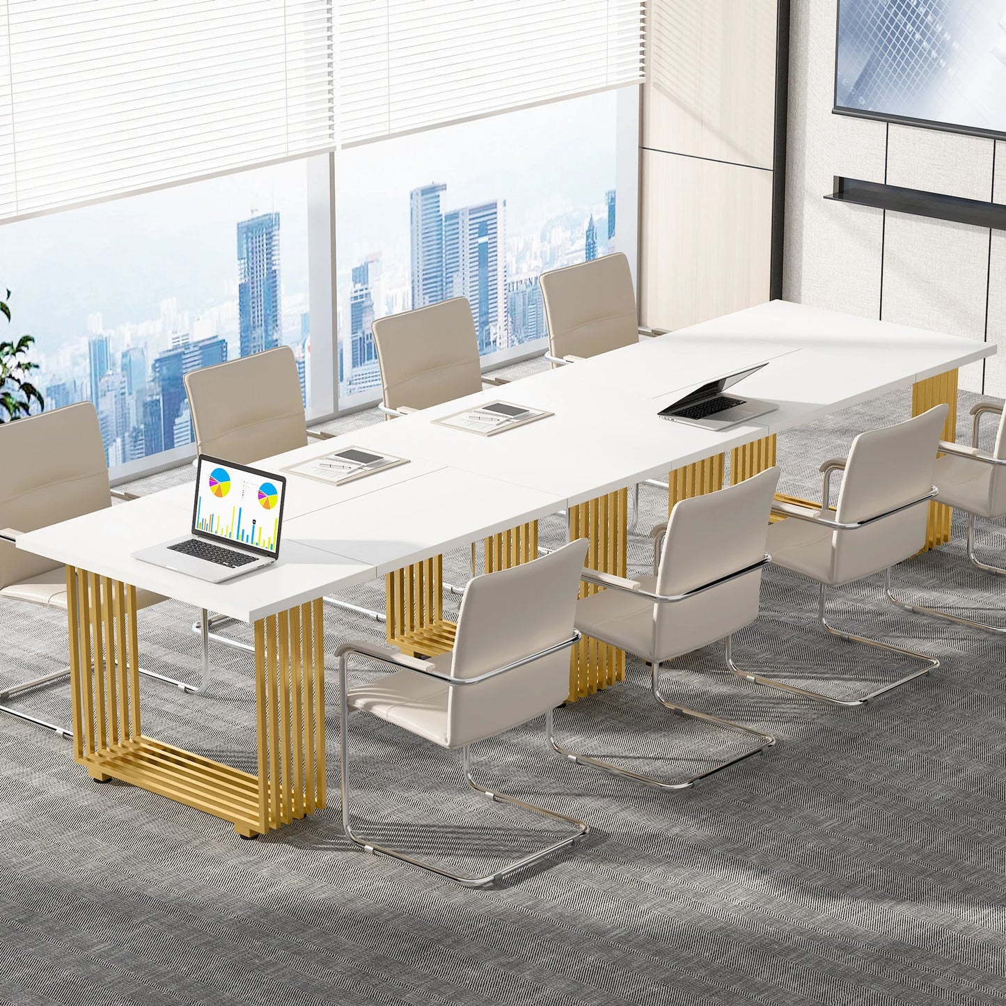 Gold-Leg Work Desk
