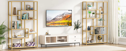 Gold Etagere Bookcase