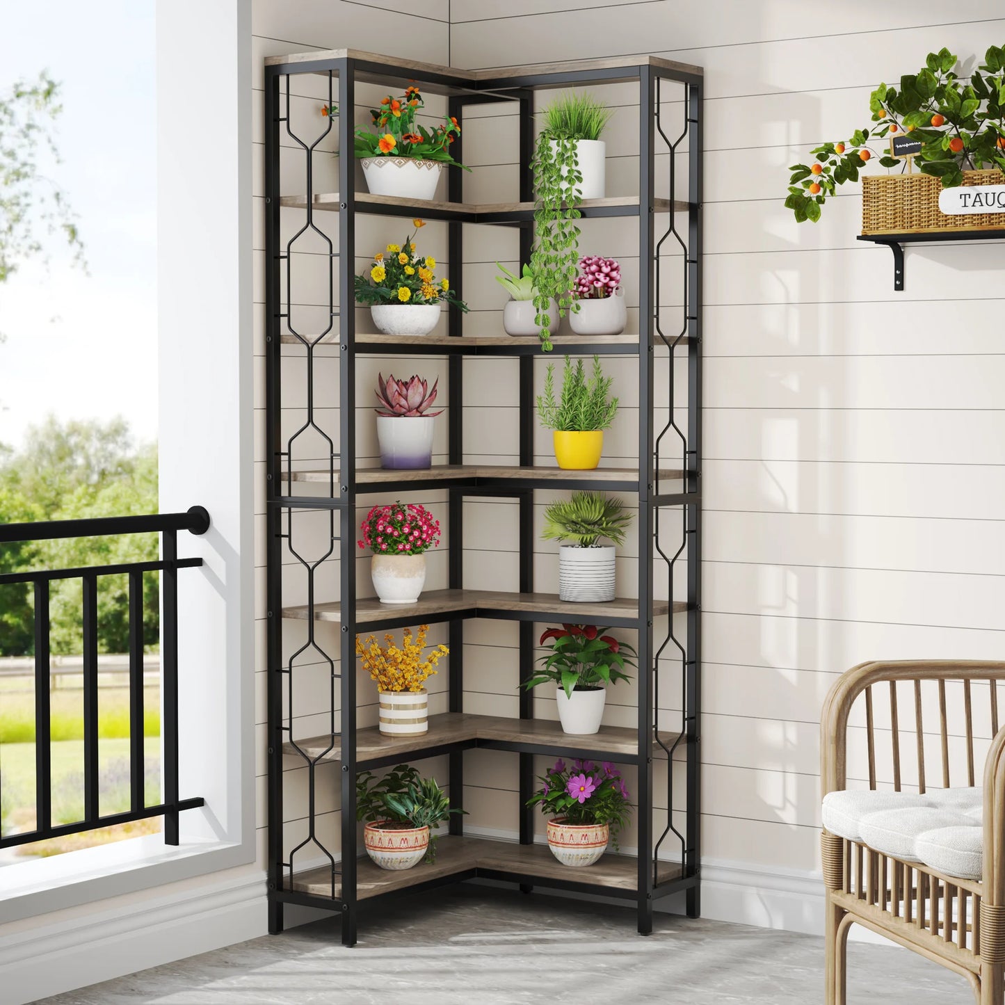 Industrial Corner Shelf