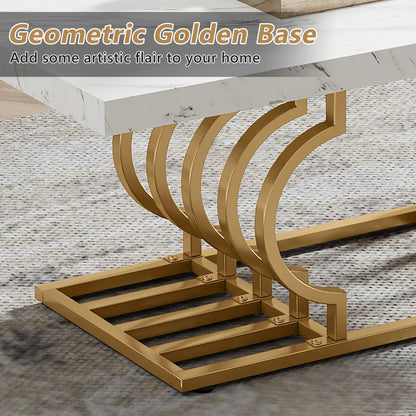 Faux Marble Coffee Table