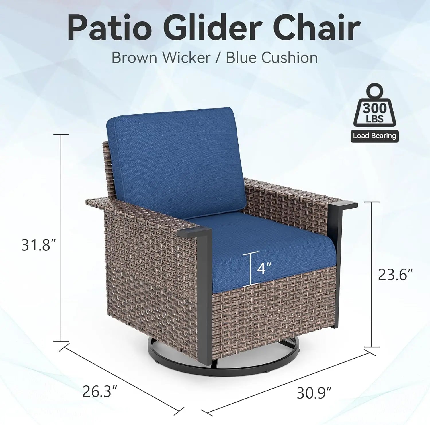 5-Piece Outdoor Wicker Set