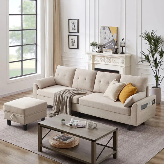 Convertible Sectional Sofa Set